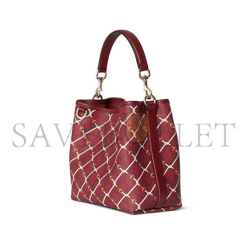 GUCCI GG EMBLEM SMALL BUCKET BAG 815118 (19*18*11cm)